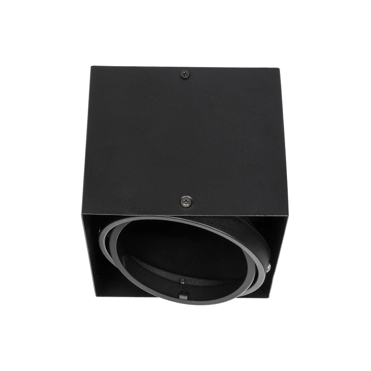 GloboStar® MAGMA 60626 Μοντέρνο Φωτιστικό Οροφής Σποτ Μονόφωτο 1 x GU10 IP20 Μαύρο Αλουμίνιο - Μ15 x Π15 x Υ13cm - ledmania.gr