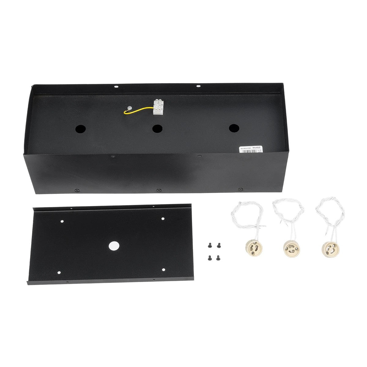 GloboStar® MAGMA 60628 Μοντέρνο Φωτιστικό Οροφής Σποτ Τρίφωτο 3 x GU10 IP20 Μαύρο Αλουμίνιο - Μ45 x Π15 x Υ13cm - ledmania.gr