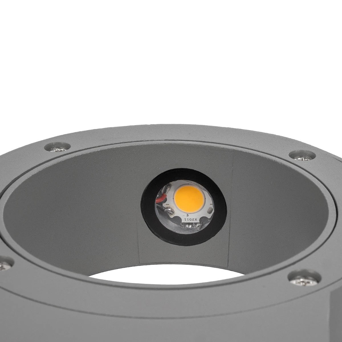 kelvo® AURA KLV-101-0114 Μοντέρνο Φωτιστικό Τοίχου - Απλίκα LED 7W 875lm 45° AC 220-240V Αδιάβροχο IP65 Θερμό Λευκό 2700K - Bridgelux COB Chip & TÜV SÜD Driver - Γκρι Ανθρακί Ματ - Μ15 x Π13 x Υ4.5cm - 5 Χρόνια Εγγύηση - ledmania.gr