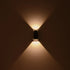 kelvo® FLUX KLV-101-0119 Μοντέρνο Φωτιστικό Τοίχου - Απλίκα LED 6W 750lm 30° AC 220-240V Αδιάβροχο IP65 Θερμό Λευκό 2700K - Bridgelux COB Chip & TÜV SÜD Driver - Μαύρο Ματ - Μ5 x Π8.5 x Υ17cm - 5 Χρόνια Εγγύηση - ledmania.gr