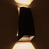 kelvo® FLUX KLV-101-0119 Μοντέρνο Φωτιστικό Τοίχου - Απλίκα LED 6W 750lm 30° AC 220-240V Αδιάβροχο IP65 Θερμό Λευκό 2700K - Bridgelux COB Chip & TÜV SÜD Driver - Μαύρο Ματ - Μ5 x Π8.5 x Υ17cm - 5 Χρόνια Εγγύηση - ledmania.gr