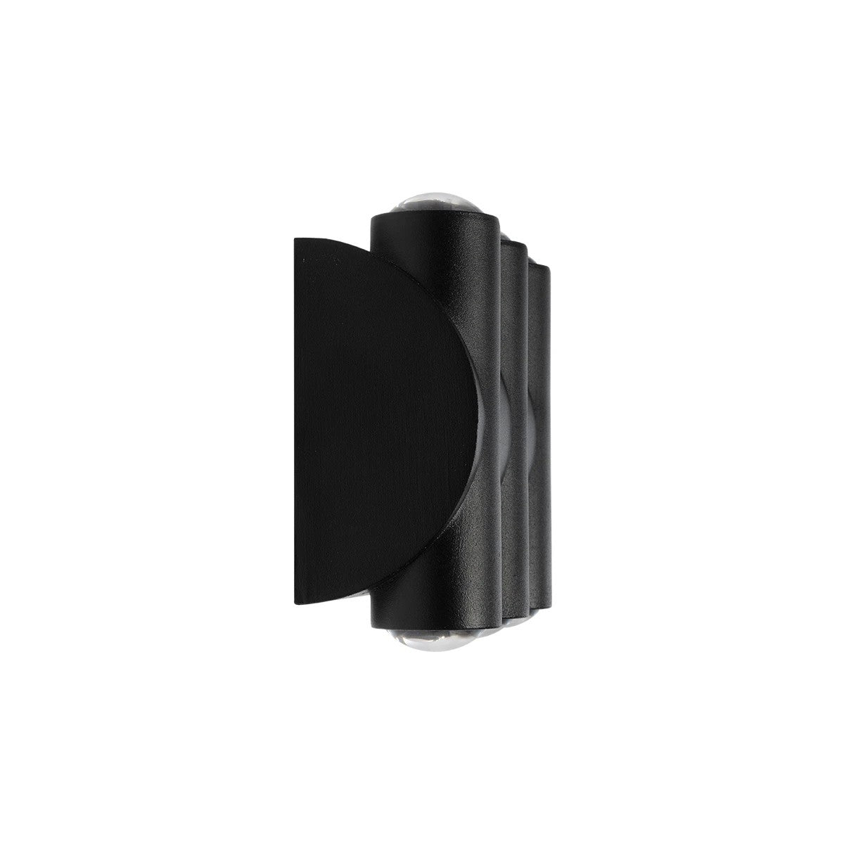 GLOBOSTAR® ARC 60680 Μοντέρνο Φωτιστικό Τοίχου - Απλίκα LED 12W 1500lm 30° AC 220-240V Αδιάβροχο IP65 Θερμό Λευκό 2700K - CREE XPE Chip & TÜV SÜD Driver - Μαύρο Ματ - Μ14 x Π4.8 x Υ11.5cm - 5 Χρόνια Εγγύηση - ledmania.gr