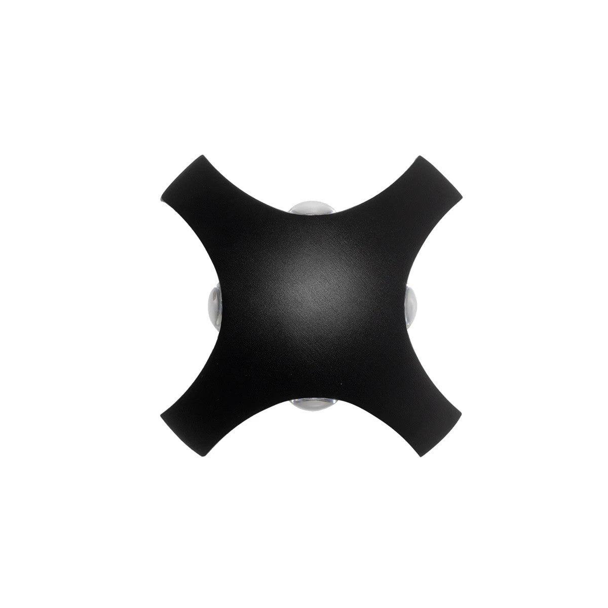 GLOBOSTAR® SPARK 60683 Μοντέρνο Φωτιστικό Τοίχου - Απλίκα LED 8W 1000lm 30° AC 220-240V Αδιάβροχο IP65 Θερμό Λευκό 2700K - CREE XPE Chip & TÜV SÜD Driver - Μαύρο Ματ - Μ14.5 x Π5 x Υ14.5cm - 5 Χρόνια Εγγύηση - ledmania.gr