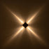 GLOBOSTAR® LUZ 60688 Μοντέρνο Φωτιστικό Τοίχου - Απλίκα LED 8W 1000lm 10° AC 220-240V Αδιάβροχο IP65 Θερμό Λευκό 2700K - CREE XPE Chip & TÜV SÜD Driver - Μαύρο Ματ - Μ13.5 x Π4.5 x Υ13.5cm - 5 Χρόνια Εγγύηση - ledmania.gr