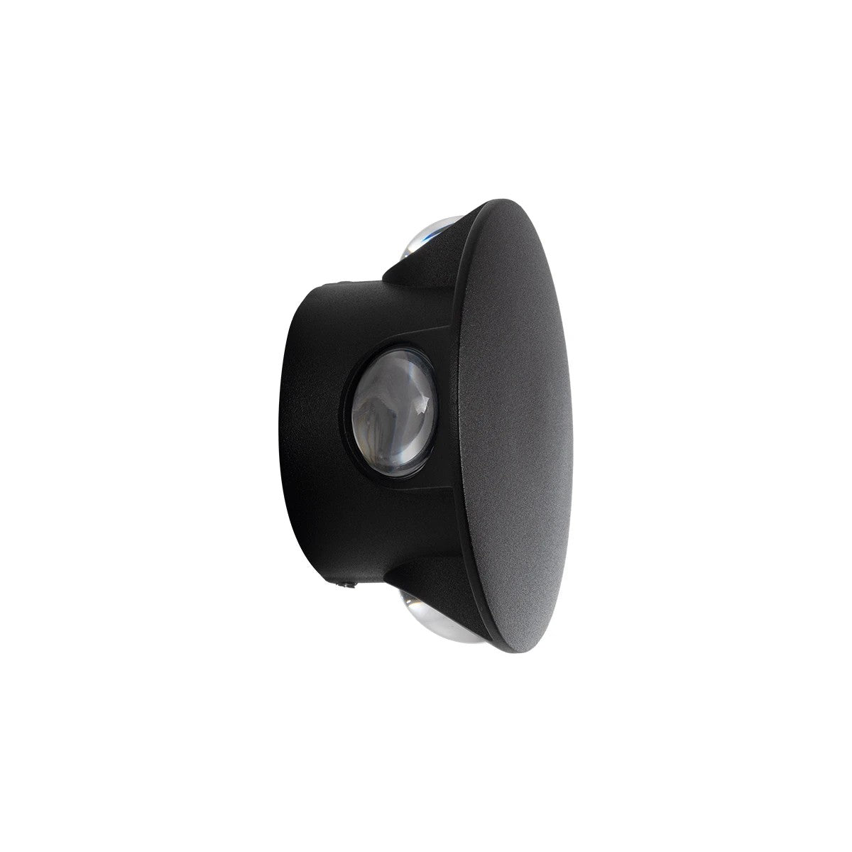 GLOBOSTAR® SOL 60689 Μοντέρνο Φωτιστικό Τοίχου - Απλίκα LED 8W 1000lm 30° AC 220-240V Αδιάβροχο IP65 Θερμό Λευκό 2700K - CREE XPE Chip & TÜV SÜD Driver - Μαύρο Ματ - Μ10 x Π5 x Υ10cm - 5 Χρόνια Εγγύηση - ledmania.gr