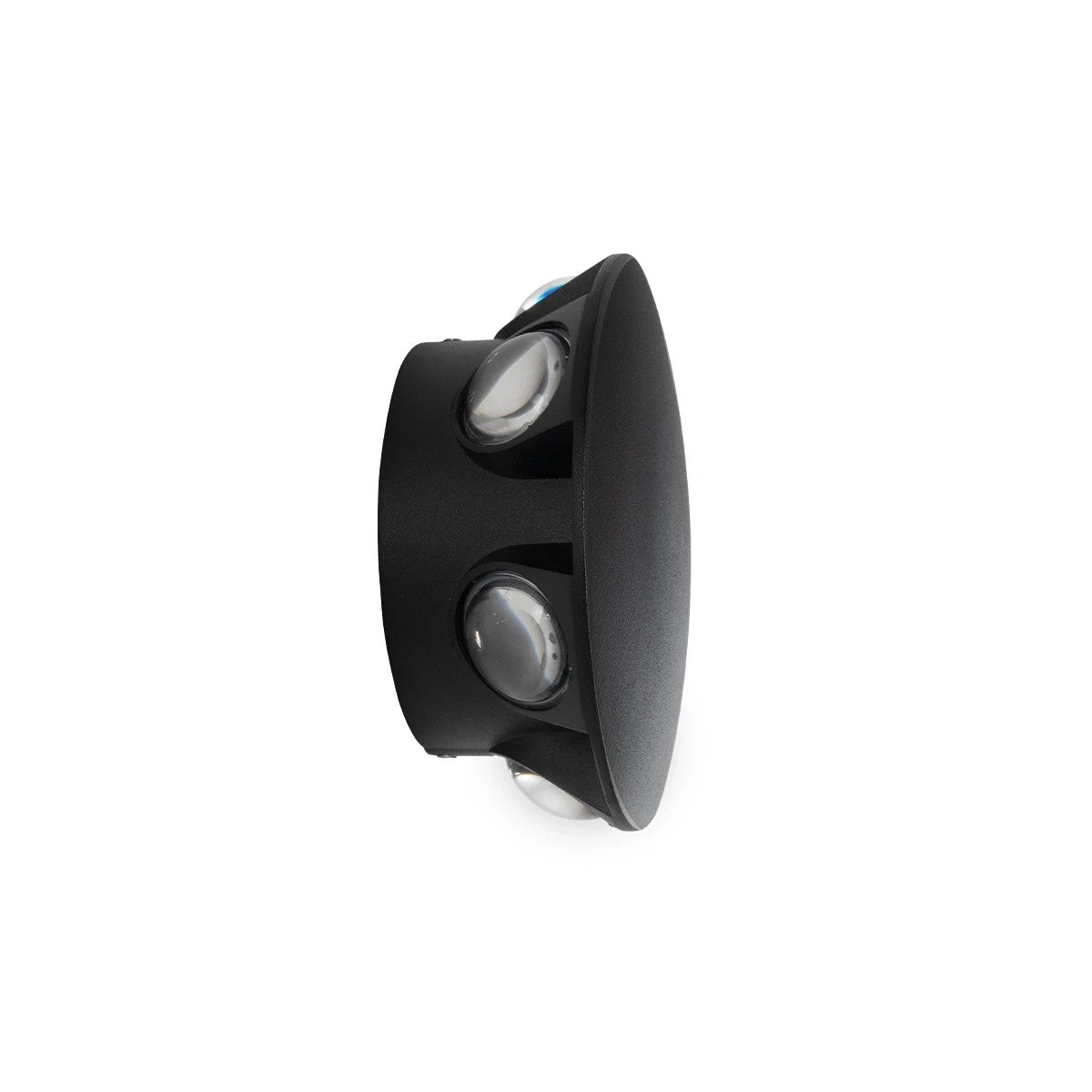 GLOBOSTAR® SOL 60690 Μοντέρνο Φωτιστικό Τοίχου - Απλίκα LED 12W 1500lm 30° AC 220-240V Αδιάβροχο IP65 Θερμό Λευκό 2700K - CREE XPE Chip & TÜV SÜD Driver - Μαύρο Ματ - Μ12 x Π5.5 x Υ12cm - 5 Χρόνια Εγγύηση - ledmania.gr