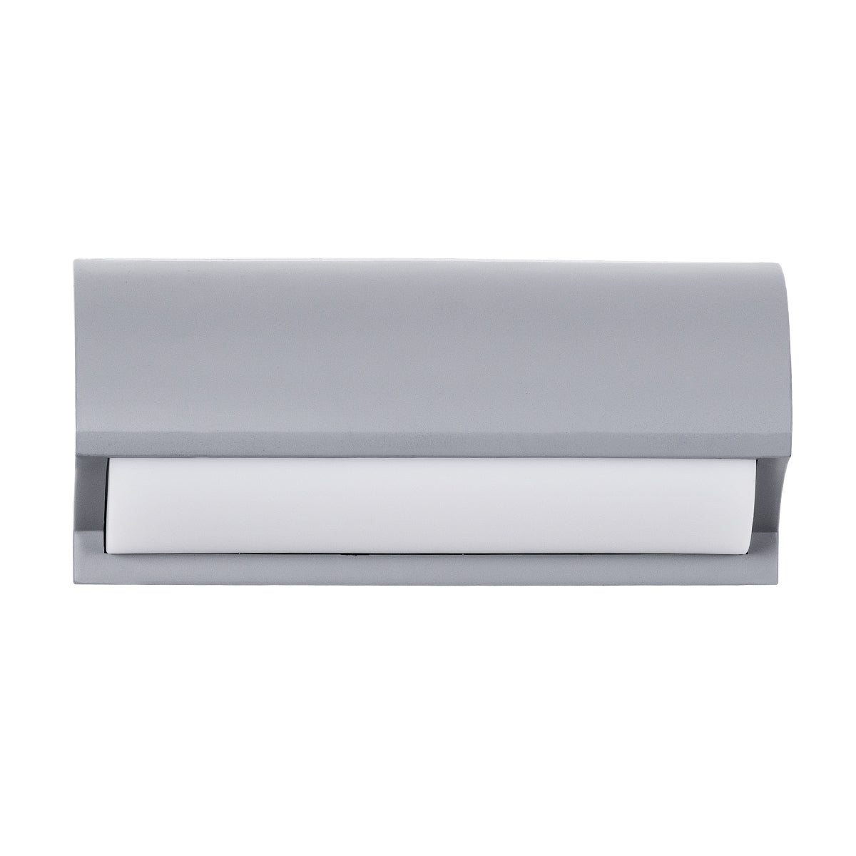 GLOBOSTAR® HORIZON 60692 Φωτιστικό Τοίχου - Απλίκα Εσωτερικού/Εξωτερικού Χώρου LED 15W 1575lm 120° AC175-265V Αδιάβροχο IP65 - Πλαστικό Σώμα - Φυσικό λευκό 4500K - Μ23.5 x Π11 x Υ10cm - Γκρι - Bridgelux Chip - 3 Χρόνια Εγγύηση - ledmania.gr