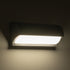 GLOBOSTAR® HORIZON 60692 Φωτιστικό Τοίχου - Απλίκα Εσωτερικού/Εξωτερικού Χώρου LED 15W 1575lm 120° AC175-265V Αδιάβροχο IP65 - Πλαστικό Σώμα - Φυσικό λευκό 4500K - Μ23.5 x Π11 x Υ10cm - Γκρι - Bridgelux Chip - 3 Χρόνια Εγγύηση - ledmania.gr