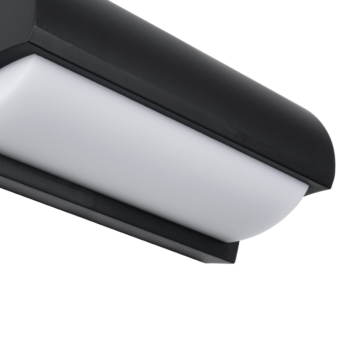 GLOBOSTAR® HORIZON 60693 Μοντέρνο Φωτιστικό Τοίχου - Απλίκα LED 15W 1575lm 120° AC 220-240V Αδιάβροχο IP65 Φυσικό Λευκό 4500K - Bridgelux SMD Chip - Μαύρο Ματ - Μ23.5 x Π11 x Υ10cm - 3 Χρόνια Εγγύηση - ledmania.gr