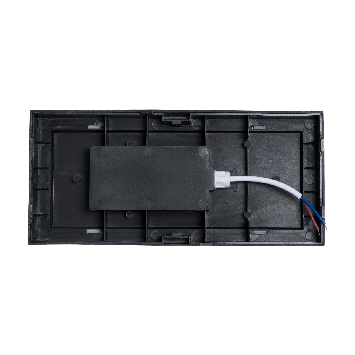 GLOBOSTAR® HORIZON 60693 Μοντέρνο Φωτιστικό Τοίχου - Απλίκα LED 15W 1575lm 120° AC 220-240V Αδιάβροχο IP65 Φυσικό Λευκό 4500K - Bridgelux SMD Chip - Μαύρο Ματ - Μ23.5 x Π11 x Υ10cm - 3 Χρόνια Εγγύηση - ledmania.gr