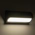 GLOBOSTAR® HORIZON 60693 Μοντέρνο Φωτιστικό Τοίχου - Απλίκα LED 15W 1575lm 120° AC 220-240V Αδιάβροχο IP65 Φυσικό Λευκό 4500K - Bridgelux SMD Chip - Μαύρο Ματ - Μ23.5 x Π11 x Υ10cm - 3 Χρόνια Εγγύηση - ledmania.gr