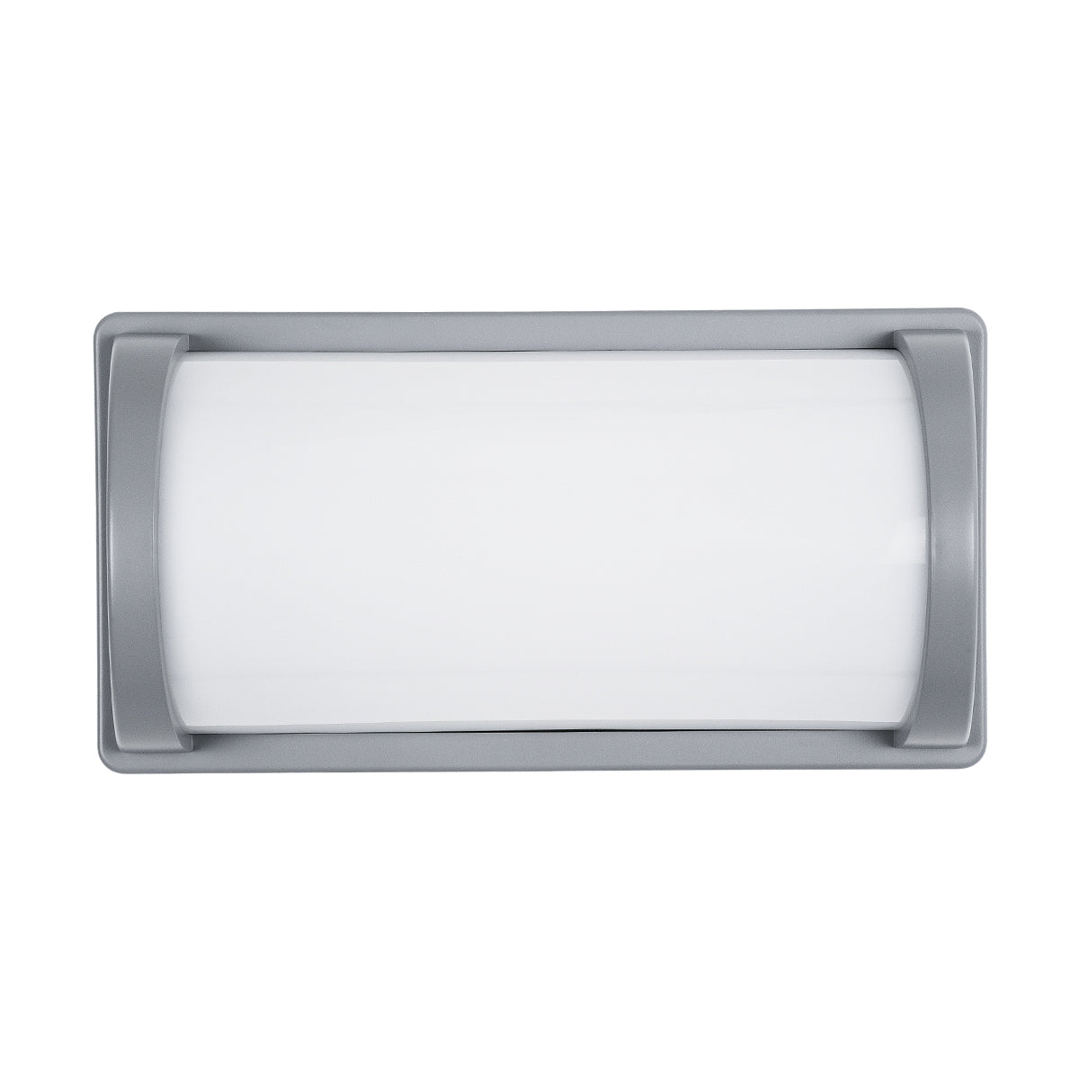 GLOBOSTAR® CELESTIAL 60695 Φωτιστικό Τοίχου - Απλίκα Εσωτερικού/Εξωτερικού Χώρου LED 15W 1575lm 120° AC175-265V Αδιάβροχο IP65 - Πλαστικό Σώμα - Φυσικό λευκό 4500K - Μ26 x Π9 x Υ13.5cm - Γκρι - Bridgelux Chip - 3 Χρόνια Εγγύηση - ledmania.gr