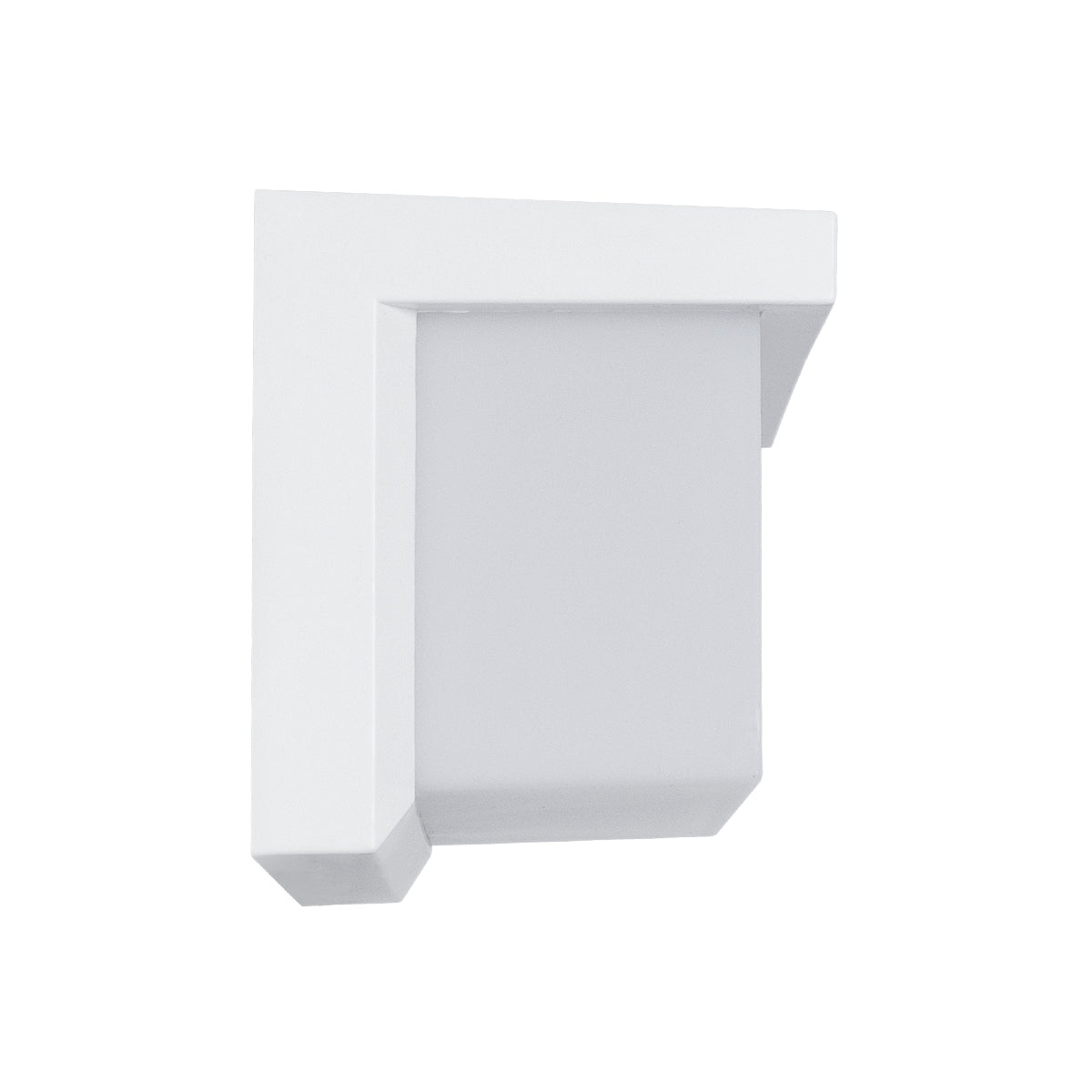 GLOBOSTAR® CITYSCAPE 60697 Μοντέρνο Φωτιστικό Τοίχου - Απλίκα LED 18W 1890lm 120° AC 220-240V Αδιάβροχο IP65 Φυσικό Λευκό 4500K - Bridgelux SMD Chip - Λευκό Ματ - Μ23.5 x Π11 x Υ10cm - 3 Χρόνια Εγγύηση