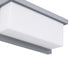 GLOBOSTAR® CITYSCAPE 60698 Μοντέρνο Φωτιστικό Τοίχου - Απλίκα LED 18W 1890lm 120° AC 220-240V Αδιάβροχο IP65 Φυσικό Λευκό 4500K - Bridgelux SMD Chip - Γκρι Ματ - Μ23.5 x Π11 x Υ10cm - 3 Χρόνια Εγγύηση