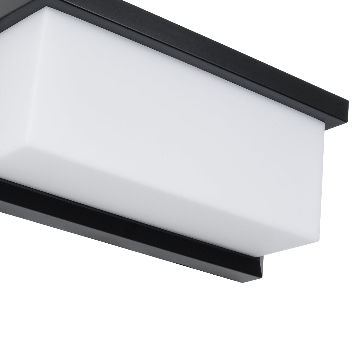 GLOBOSTAR® CITYSCAPE 60699 Μοντέρνο Φωτιστικό Τοίχου - Απλίκα LED 18W 1890lm 120° AC 220-240V Αδιάβροχο IP65 Φυσικό Λευκό 4500K - Bridgelux SMD Chip - Μαύρο Ματ - Μ23.5 x Π11 x Υ10cm - 3 Χρόνια Εγγύηση - ledmania.gr