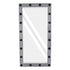 GloboStar® MAKEUP MIRROR-160x80-6 Μοντέρνος Καθρέπτης Μακιγιάζ με Πλαίσιο Φυσικού Ξύλου με Διακόπτη On/Off 20 x E27 AC220-240V - Μ80 x Π7 x Υ160cm - Γκρι Ανθρακί - ledmania.gr