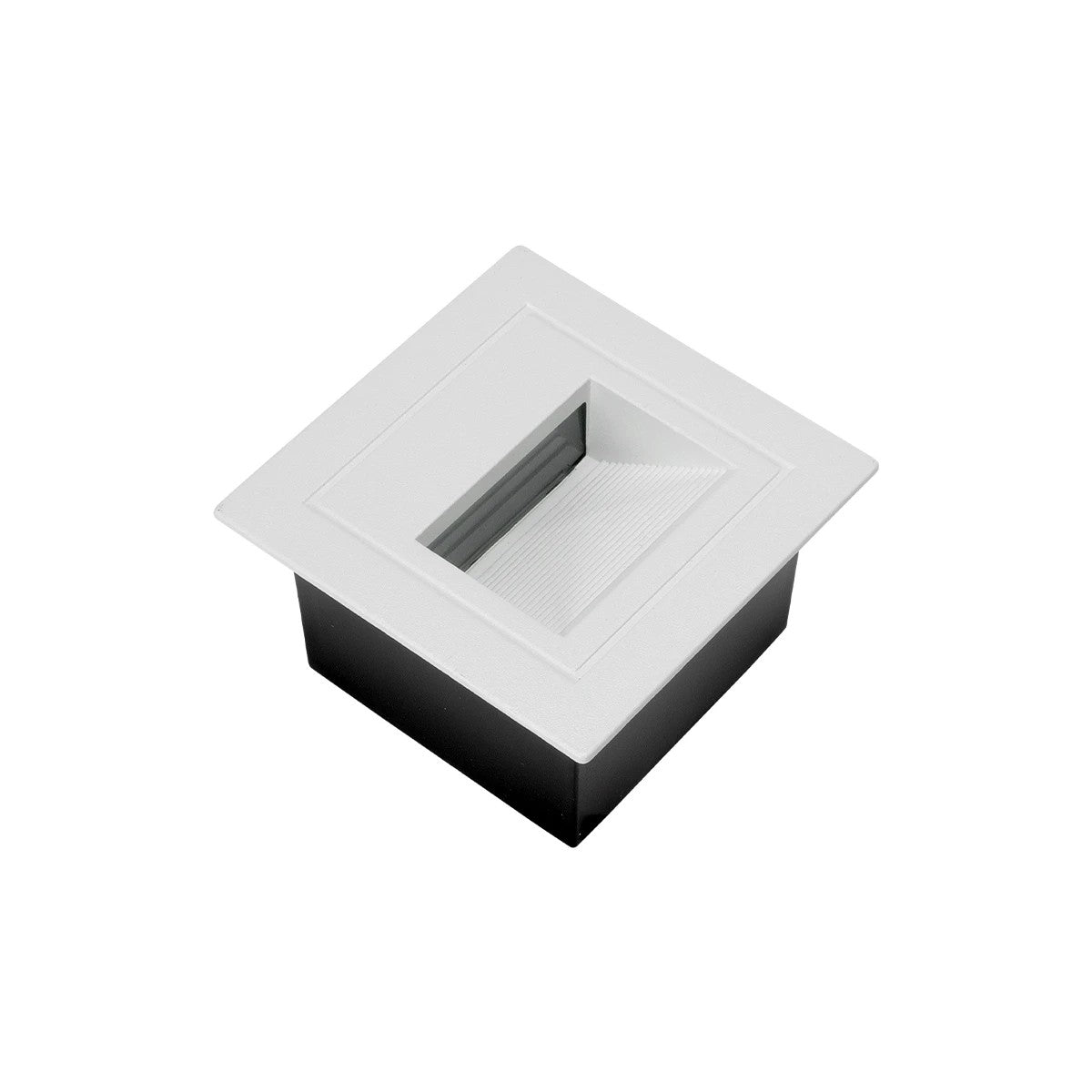 kelvo® STEPART KLV-101-0079 Μοντέρνο Χωνευτό Φωτιστικό Σκαλοπατιού - Διαδρόμου LED 3W 375lm 45° AC 220-240V Αδιάβροχο IP65 Θερμό Λευκό 2700K - Lumileds SMD Chip & TÜV SÜD Driver - Λευκό Ματ - Μ8.5 x Π5 x Υ8.5cm / Q6.72 x 6.72cm - 5 Χρόνια Εγγύηση - ledmania.gr