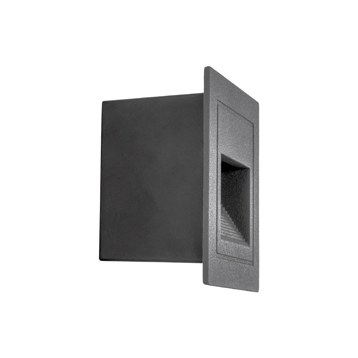 kelvo® STEPART KLV-101-0078 Μοντέρνο Χωνευτό Φωτιστικό Σκαλοπατιού - Διαδρόμου LED 3W 375lm 45° AC 220-240V Αδιάβροχο IP65 Θερμό Λευκό 2700K - Lumileds SMD Chip & TÜV SÜD Driver - Γκρι Ανθρακί Ματ - Μ8.5 x Π5 x Υ8.5cm / Q6.72 x 6.72cm - 5 Χρόνια Εγγύηση - ledmania.gr