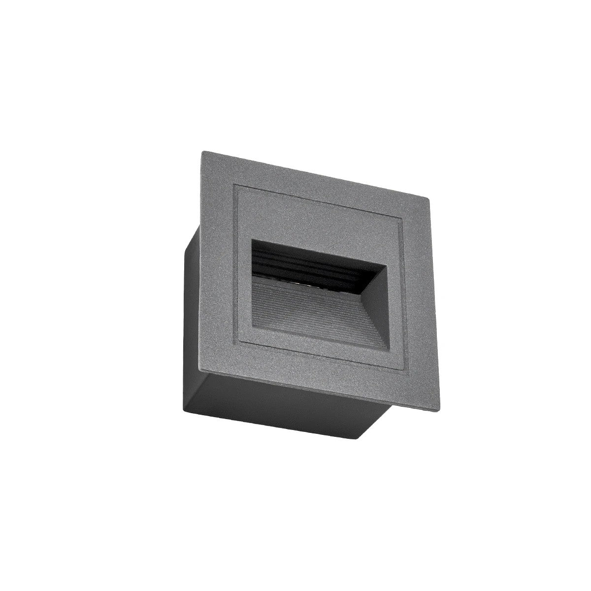 kelvo® STEPART KLV-101-0078 Μοντέρνο Χωνευτό Φωτιστικό Σκαλοπατιού - Διαδρόμου LED 3W 375lm 45° AC 220-240V Αδιάβροχο IP65 Θερμό Λευκό 2700K - Lumileds SMD Chip & TÜV SÜD Driver - Γκρι Ανθρακί Ματ - Μ8.5 x Π5 x Υ8.5cm / Q6.72 x 6.72cm - 5 Χρόνια Εγγύηση - ledmania.gr