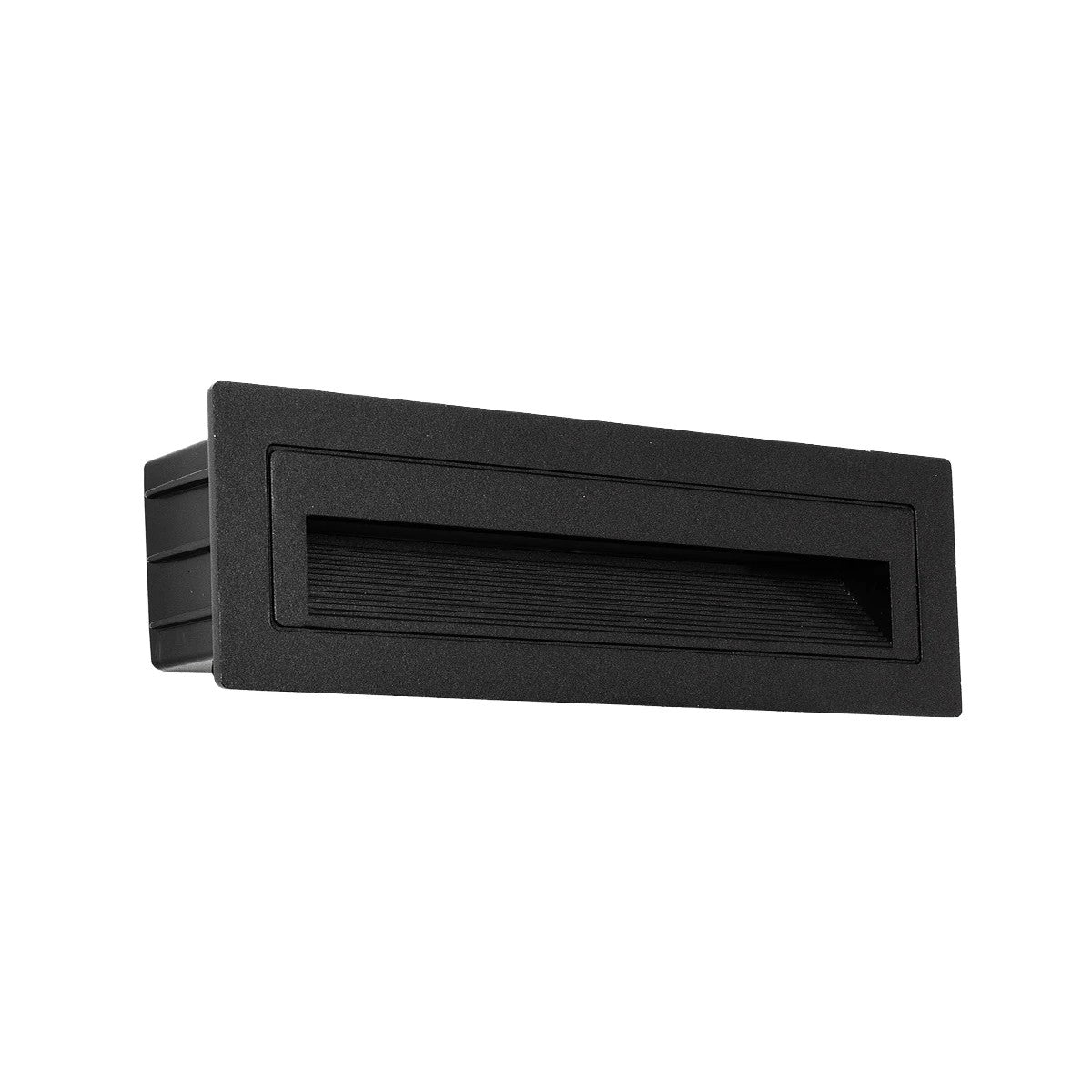 kelvo® STEPART KLV-101-0086 Μοντέρνο Χωνευτό Φωτιστικό Σκαλοπατιού - Διαδρόμου LED 6W 750lm 45° AC 220-240V Αδιάβροχο IP65 Θερμό Λευκό 2700K - Lumileds SMD Chip & TÜV SÜD Driver - Μαύρο Ματ - Μ21 x Π5.5 x Υ6.5cm / Q20.3 x 5.6cm - 5 Χρόνια Εγγύηση - ledmania.gr