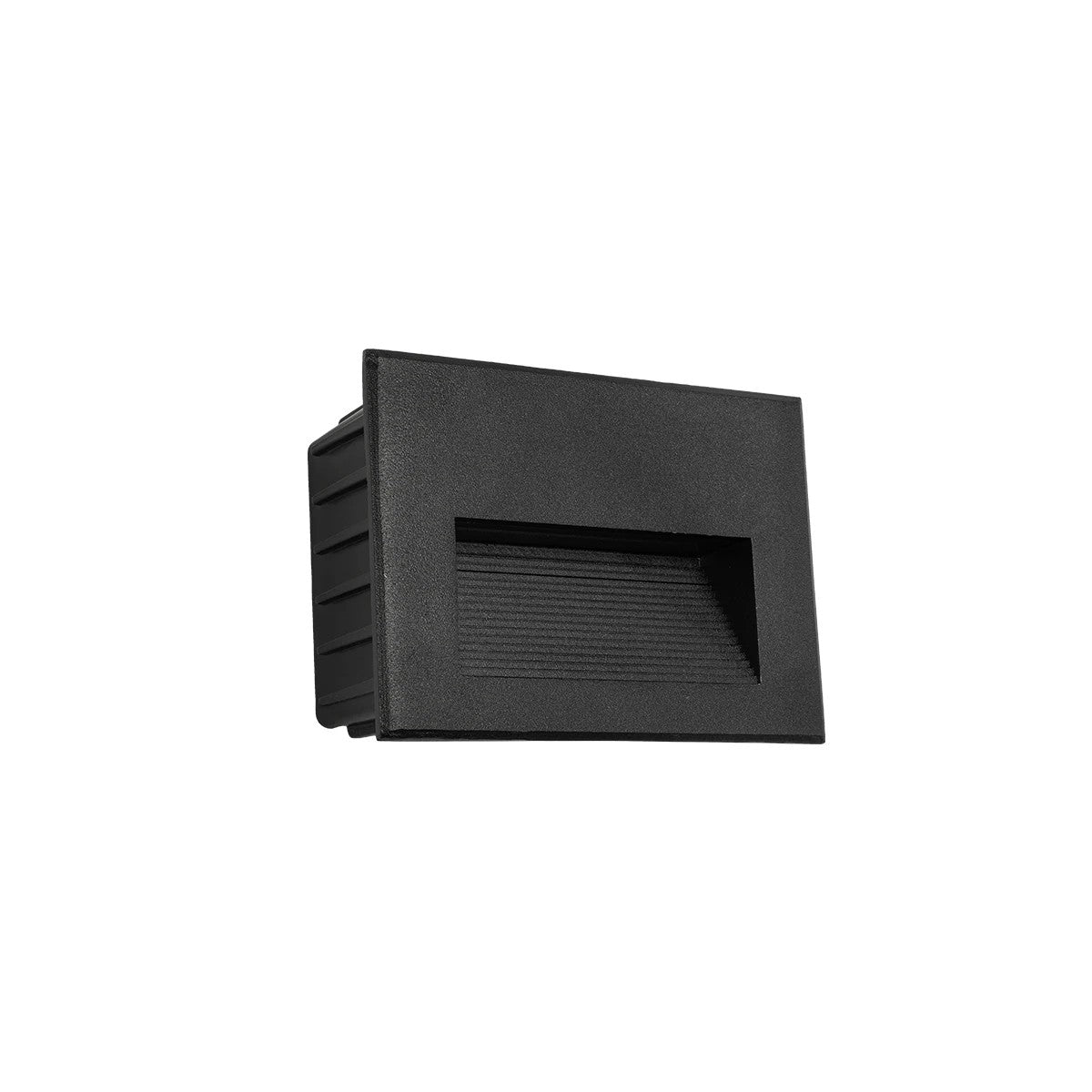 kelvo® STEPART KLV-101-0083 Μοντέρνο Χωνευτό Φωτιστικό Σκαλοπατιού - Διαδρόμου LED 6W 750lm 45° AC 220-240V Αδιάβροχο IP65 Θερμό Λευκό 2700K - Lumileds SMD Chip & TÜV SÜD Driver - Μαύρο Ματ - Μ11.5 x Π5.3 x Υ8.3cm / Q10.63 x 7.61cm - 5 Χρόνια Εγγύηση - ledmania.gr