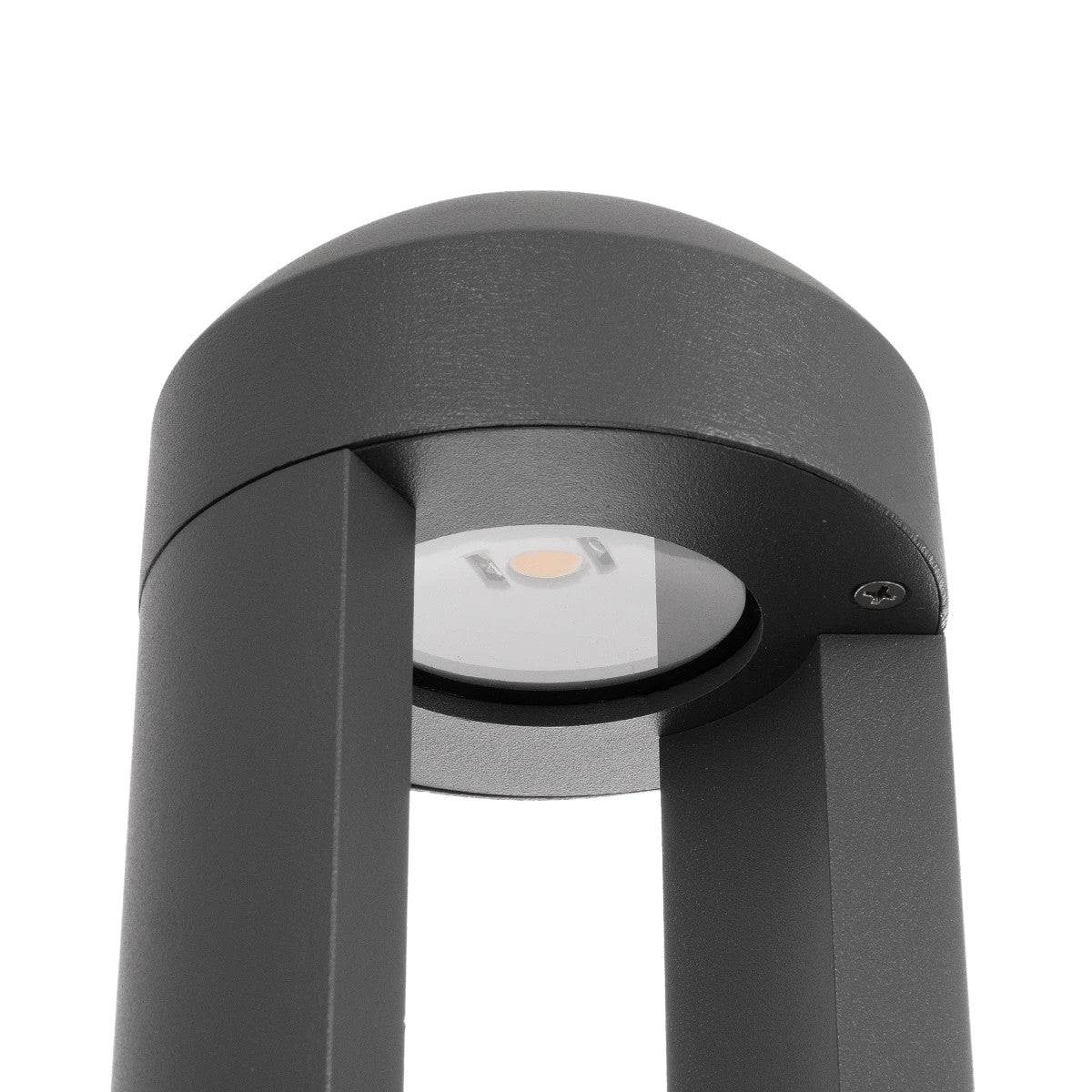 kelvo® GREMO KLV-101-0122 Φωτιστικό Κολωνάκι Κήπου LED 7W 875lm 45° AC 220-240V Αδιάβροχο IP65 Θερμό Λευκό 2700K - Bridgelux COB Chip & TÜV SÜD Driver - Γκρι Ανθρακί Ματ - Μ10.8 x Π10.8 x Υ50cm - 5 Χρόνια Εγγύηση