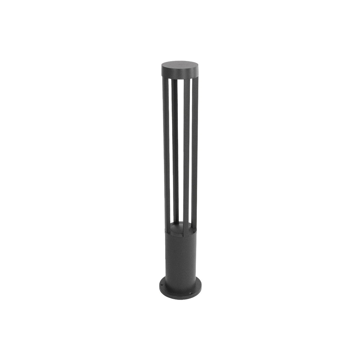 kelvo® GREMO KLV-101-0123 Μοντέρνο Φωτιστικό Κολωνάκι Κήπου LED 7W 735lm 45° AC 220-240V Αδιάβροχο IP65 Θερμό Λευκό 2700K - Bridgelux COB Chip & TÜV SÜD Driver - Γκρι Ανθρακί Ματ - Μ15.5 x Π15.5 x Υ80cm - 5 Χρόνια Εγγύηση - ledmania.gr