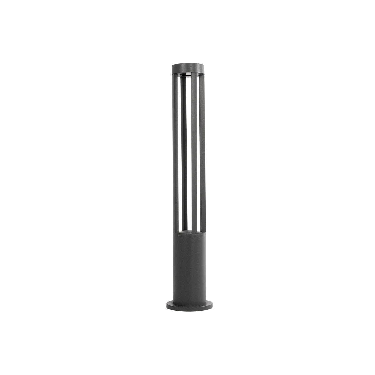 kelvo® GREMO KLV-101-0123 Μοντέρνο Φωτιστικό Κολωνάκι Κήπου LED 7W 735lm 45° AC 220-240V Αδιάβροχο IP65 Θερμό Λευκό 2700K - Bridgelux COB Chip & TÜV SÜD Driver - Γκρι Ανθρακί Ματ - Μ15.5 x Π15.5 x Υ80cm - 5 Χρόνια Εγγύηση - ledmania.gr