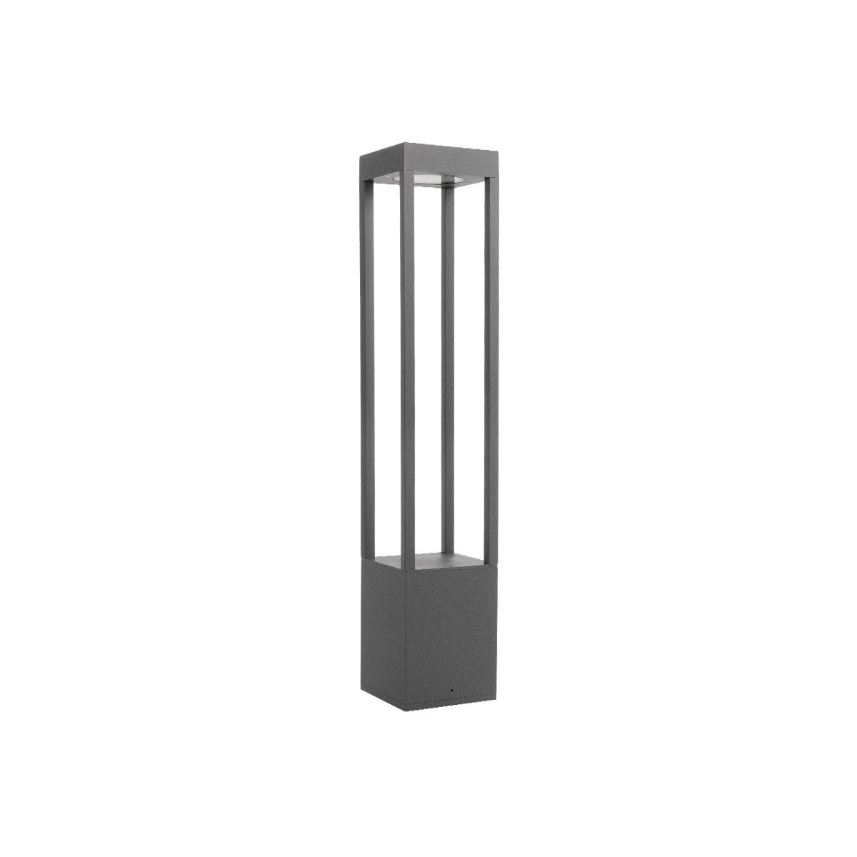kelvo® GREMO KLV-101-0124 Μοντέρνο Φωτιστικό Κολωνάκι Κήπου LED 7W 735lm 45° AC 220-240V Αδιάβροχο IP65 Θερμό Λευκό 2700K - Bridgelux COB Chip & TÜV SÜD Driver - Γκρι Ανθρακί Ματ - Μ15 x Π15 x Υ80.5cm - 5 Χρόνια Εγγύηση - ledmania.gr