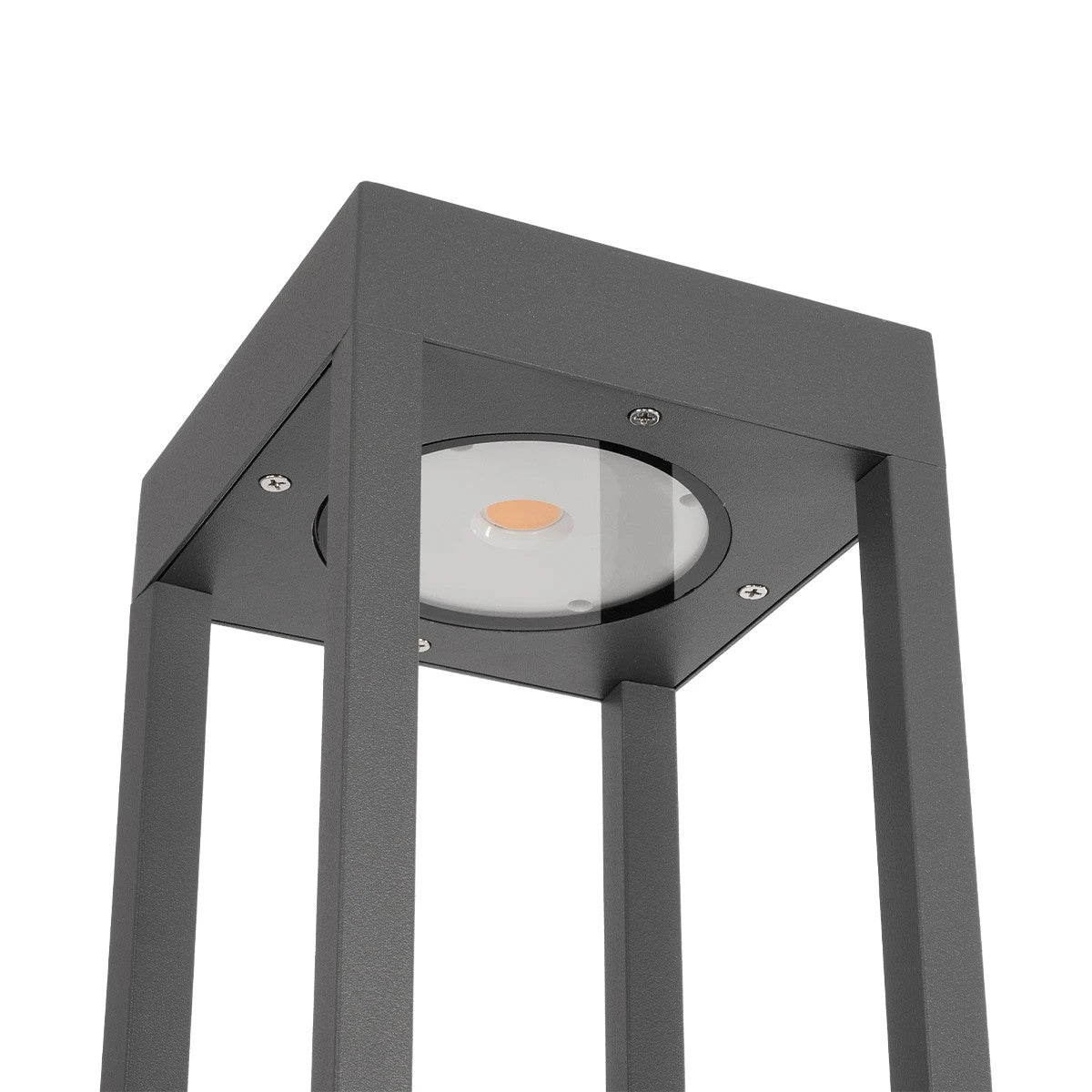 kelvo® GREMO KLV-101-0124 Μοντέρνο Φωτιστικό Κολωνάκι Κήπου LED 7W 735lm 45° AC 220-240V Αδιάβροχο IP65 Θερμό Λευκό 2700K - Bridgelux COB Chip & TÜV SÜD Driver - Γκρι Ανθρακί Ματ - Μ15 x Π15 x Υ80.5cm - 5 Χρόνια Εγγύηση - ledmania.gr