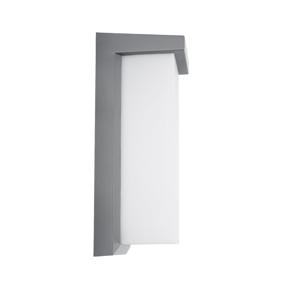 GLOBOSTAR® LOFT 60759 Φωτιστικό Τοίχου - Απλίκα Εσωτερικού/Εξωτερικού Χώρου LED 18W 1890lm 120° AC175-265V Αδιάβροχο IP65 - Πλαστικό Σώμα - Φυσικό λευκό 4500K - Μ24.5 x Π11 x Υ9.5cm -  Γκρι - Bridgelux Chip - 3 Χρόνια Εγγύηση - ledmania.gr