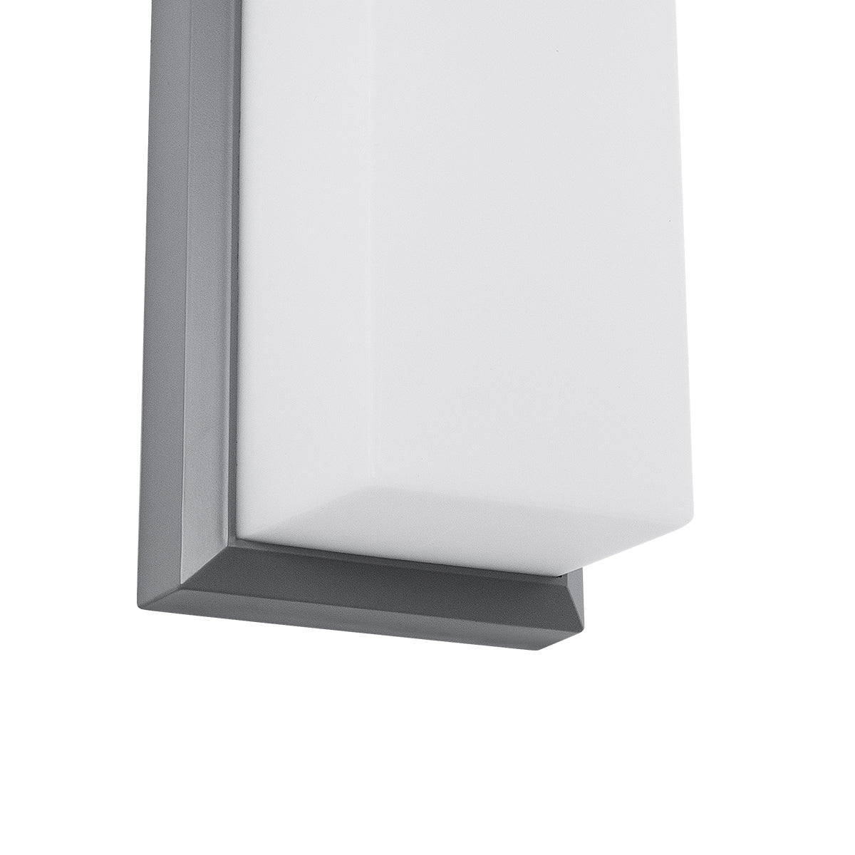 GLOBOSTAR® LOFT 60759 Φωτιστικό Τοίχου - Απλίκα Εσωτερικού/Εξωτερικού Χώρου LED 18W 1890lm 120° AC175-265V Αδιάβροχο IP65 - Πλαστικό Σώμα - Φυσικό λευκό 4500K - Μ24.5 x Π11 x Υ9.5cm -  Γκρι - Bridgelux Chip - 3 Χρόνια Εγγύηση - ledmania.gr