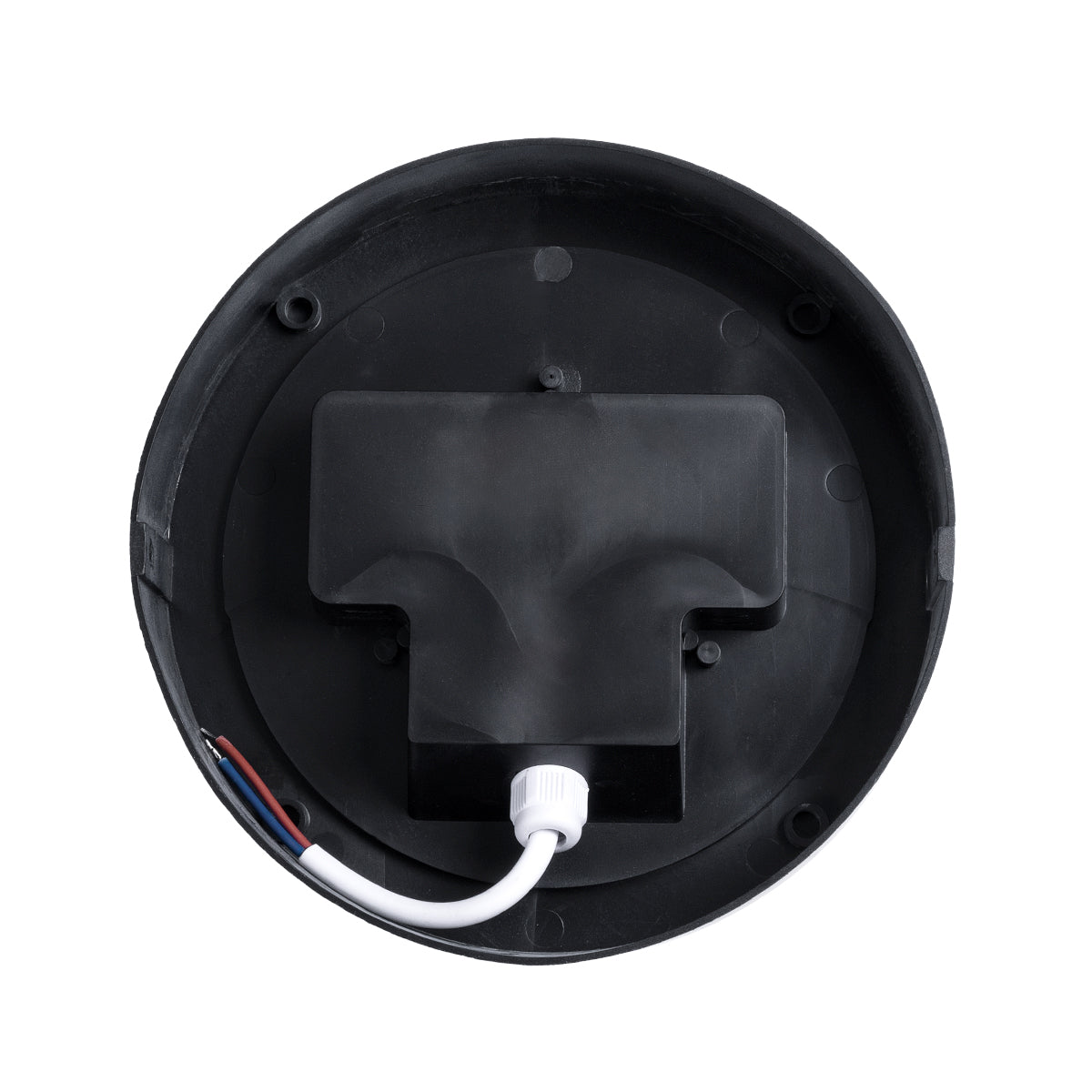 GLOBOSTAR® NEXUS 60762 Φωτιστικό Τοίχου - Απλίκα Εσωτερικού/Εξωτερικού Χώρου LED 10W 1050lm 120° AC175-265V Αδιάβροχο IP65 - Πλαστικό Σώμα - Φυσικό λευκό 4500K - Φ17 x Υ9cm - Γκρι - Bridgelux Chip - 3 Χρόνια Εγγύηση - ledmania.gr