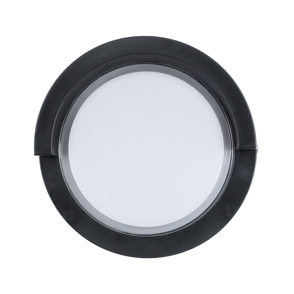 GLOBOSTAR® APEX 60764 Φωτιστικό Τοίχου - Απλίκα Εσωτερικού/Εξωτερικού Χώρου LED 10W 1050lm 120° AC175-265V Αδιάβροχο IP65 - Πλαστικό Σώμα - Φυσικό λευκό 4500K - Φ17 x Υ9cm - Μαύρο - Bridgelux Chip - 3 Χρόνια Εγγύηση - ledmania.gr