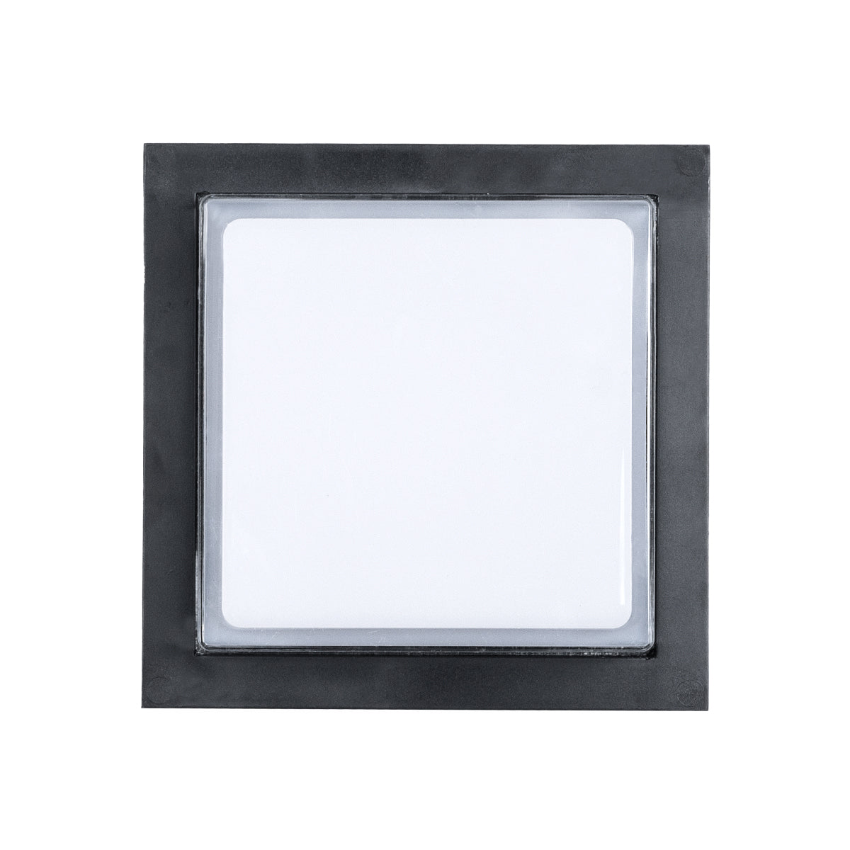 GLOBOSTAR® NEXUS 60767 Φωτιστικό Τοίχου - Απλίκα  Εσωτερικού/Εξωτερικού Χώρου LED 10W 1050lm 120° AC175-265V Αδιάβροχο IP65 - Πλαστικό Σώμα - Φυσικό λευκό 4500K - Μ17 x Π17 x Υ9cm - Μαύρο - Bridgelux Chip - 3 Χρόνια Εγγύηση - ledmania.gr