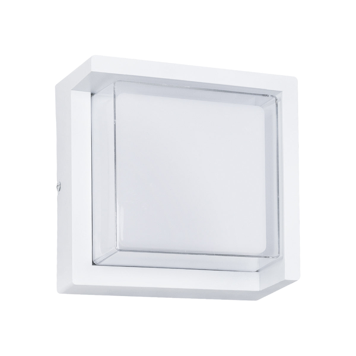 GLOBOSTAR® APEX 60772 Φωτιστικό Τοίχου - Απλίκα Εσωτερικού/Εξωτερικού Χώρου LED 10W 1050lm 120° AC175-265V Αδιάβροχο IP65 - Πλαστικό Σώμα - Φυσικό λευκό 4500K - Μ17 x Π17 x Υ9cm - Λευκό - Bridgelux Chip - 3 Χρόνια Εγγύηση - ledmania.gr