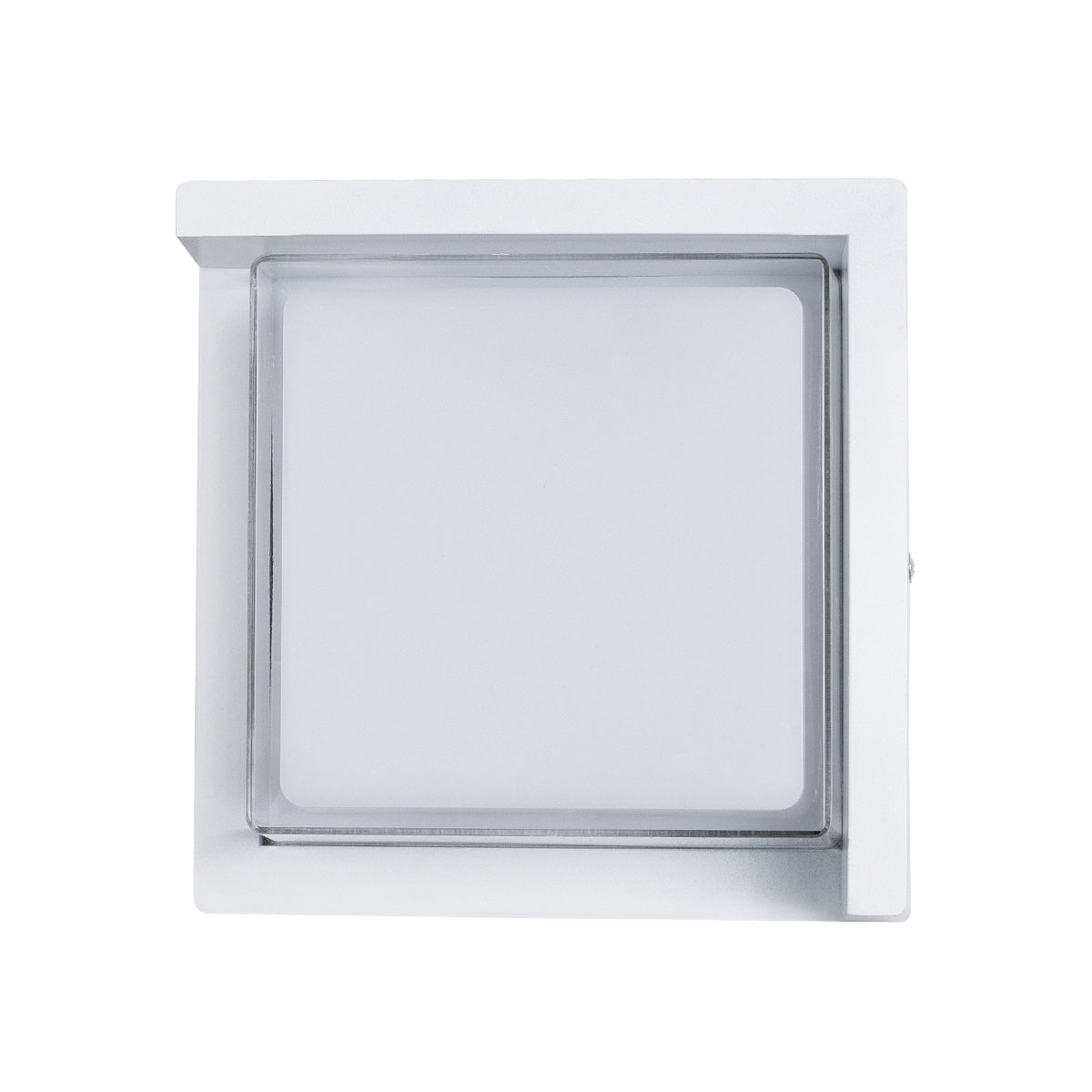 GLOBOSTAR® APEX 60772 Φωτιστικό Τοίχου - Απλίκα Εσωτερικού/Εξωτερικού Χώρου LED 10W 1050lm 120° AC175-265V Αδιάβροχο IP65 - Πλαστικό Σώμα - Φυσικό λευκό 4500K - Μ17 x Π17 x Υ9cm - Λευκό - Bridgelux Chip - 3 Χρόνια Εγγύηση - ledmania.gr
