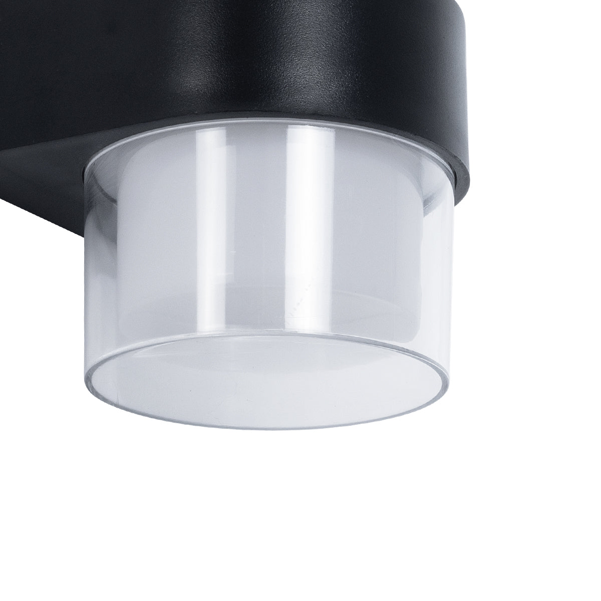 GLOBOSTAR® EMPIRE 60776  Φωτιστικό Τοίχου - Απλίκα Εσωτερικού/Εξωτερικού Χώρου LED 10W 1050lm 120° AC175-265V Αδιάβροχο IP65 - Πλαστικό Σώμα - Φυσικό λευκό 4500K - Μ13.5 x Π11 x Υ9.5cm - Μαύρο - Bridgelux Chip - 3 Χρόνια Εγγύηση - ledmania.gr