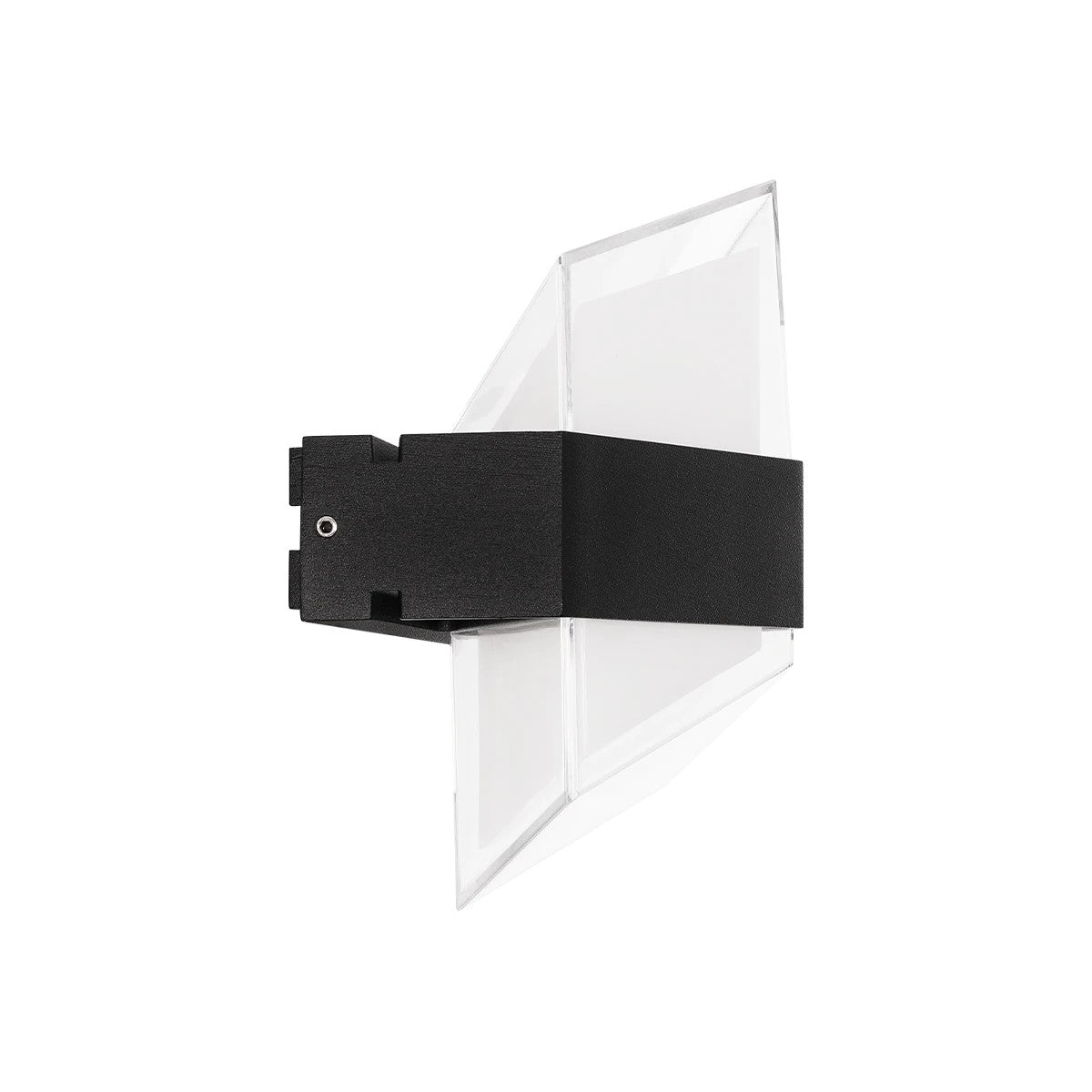 GLOBOSTAR® EMPIRE 60780 Μοντέρνο Φωτιστικό Τοίχου - Απλίκα LED 12W 1260lm 120° AC 220-240V Αδιάβροχο IP65 Φυσικό Λευκό 4500K - Bridgelux SMD Chip & TÜV SÜD Driver - Μαύρο Ματ - Μ18.5 x Π17 x Υ10cm - 3 Χρόνια Εγγύηση - ledmania.gr