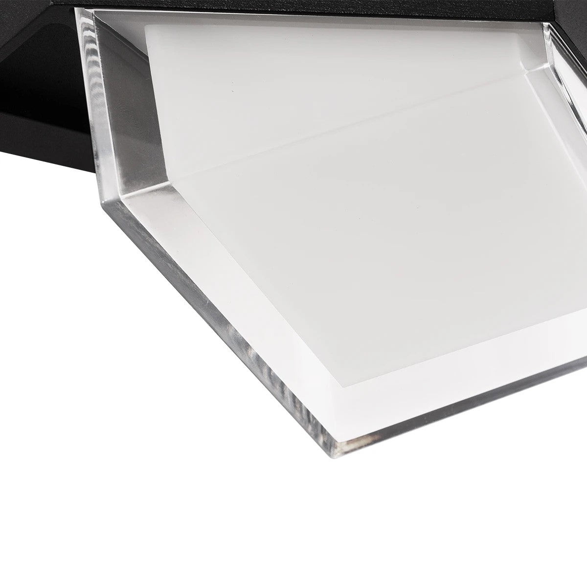 GLOBOSTAR® EMPIRE 60781 Μοντέρνο Φωτιστικό Τοίχου - Απλίκα LED 12W 1200lm 120° AC 220-240V Αδιάβροχο IP65 Θερμό Λευκό 2700K - Bridgelux SMD Chip & TÜV SÜD Driver - Μαύρο Ματ - Μ18.5 x Π17 x Υ10cm - 3 Χρόνια Εγγύηση - ledmania.gr