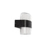 GLOBOSTAR® EMPIRE 60782 Μοντέρνο Φωτιστικό Τοίχου - Απλίκα LED 12W 1260lm 120° AC 220-240V Αδιάβροχο IP65 Φυσικό Λευκό 4500K - Bridgelux SMD Chip & TÜV SÜD Driver - Μαύρο Ματ - Μ18.5 x Π12 x Υ8.5cm - 3 Χρόνια Εγγύηση - ledmania.gr