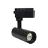 GLOBOSTAR® LUGANO 60804 Μονοφασικό Σποτ Ράγας LED 10W 1250lm 36° AC 220-240V IP20 Φυσικό Λευκό 4500K - Bridgelux COB Chip & TÜV SÜD Driver - Eurotrack 1PH - Μαύρο Ματ - Μ8.5 x Π5 x Υ18cm - 5 Χρόνια Εγγύηση