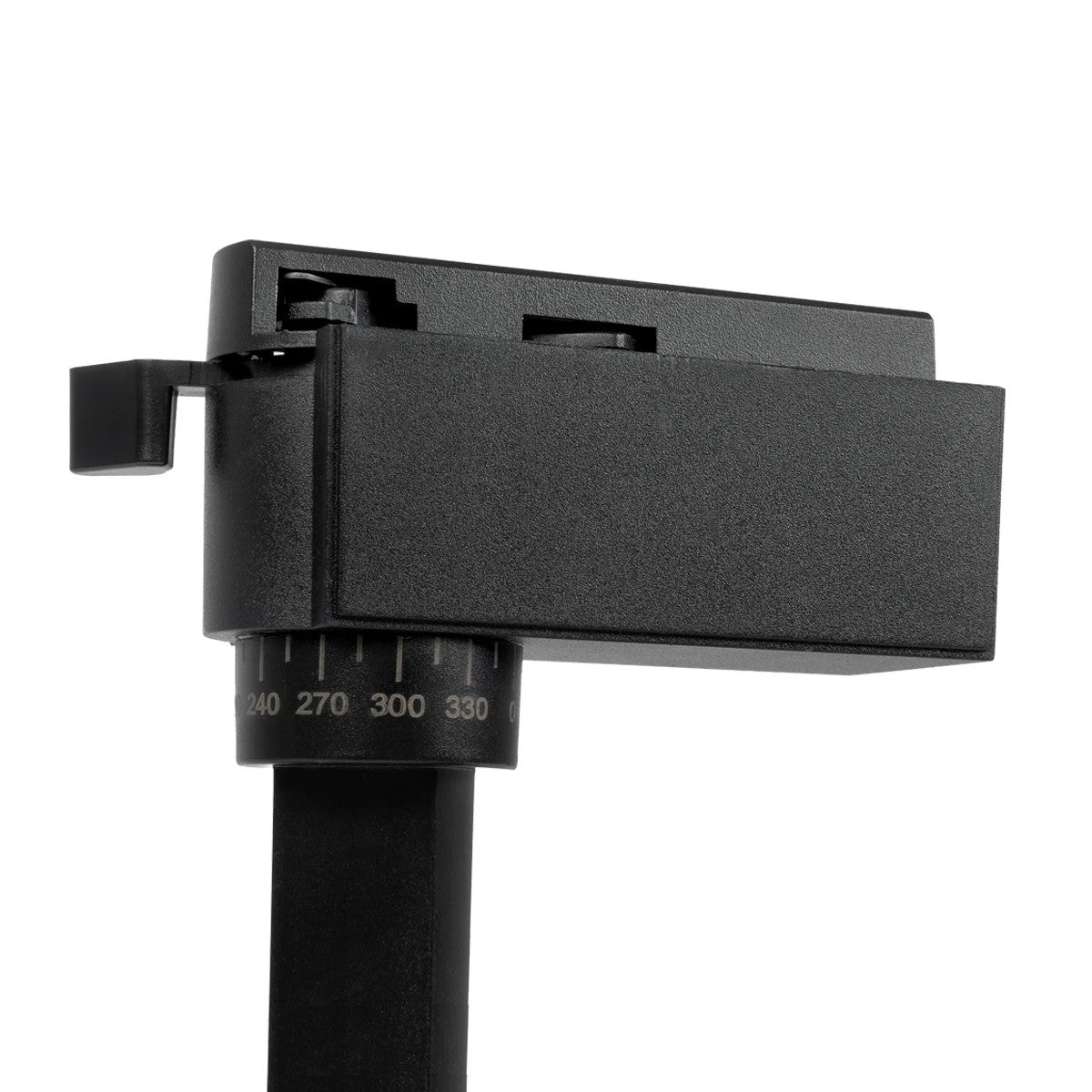 GLOBOSTAR® LUGANO 60804 Μονοφασικό Σποτ Ράγας LED 10W 1250lm 36° AC 220-240V IP20 Φυσικό Λευκό 4500K - Bridgelux COB Chip & TÜV SÜD Driver - Eurotrack 1PH - Μαύρο Ματ - Μ8.5 x Π5 x Υ18cm - 5 Χρόνια Εγγύηση