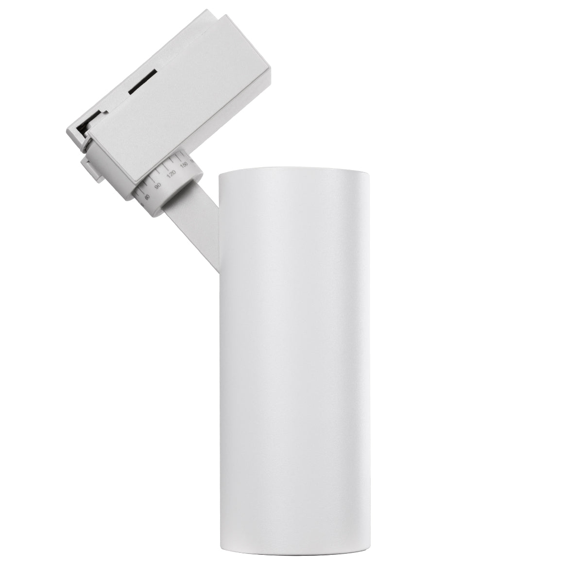 GLOBOSTAR® LUGANO 60807 Μονοφασικό Σποτ Ράγας LED 20W 2500lm 36° AC 220-240V IP20 Φυσικό Λευκό 4500K - Bridgelux COB Chip & TÜV SÜD Driver - Eurotrack 1PH  - Λευκό Ματ - Μ6.5 x Π6.5 x Υ22cm - 5 Χρόνια Εγγύηση