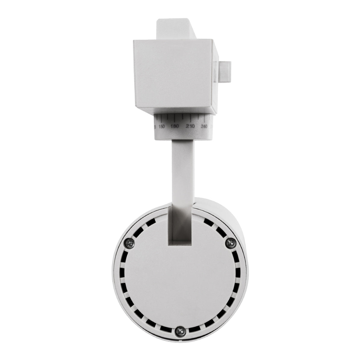 GLOBOSTAR® LUGANO 60807 Μονοφασικό Σποτ Ράγας LED 20W 2500lm 36° AC 220-240V IP20 Φυσικό Λευκό 4500K - Bridgelux COB Chip & TÜV SÜD Driver - Eurotrack 1PH  - Λευκό Ματ - Μ6.5 x Π6.5 x Υ22cm - 5 Χρόνια Εγγύηση