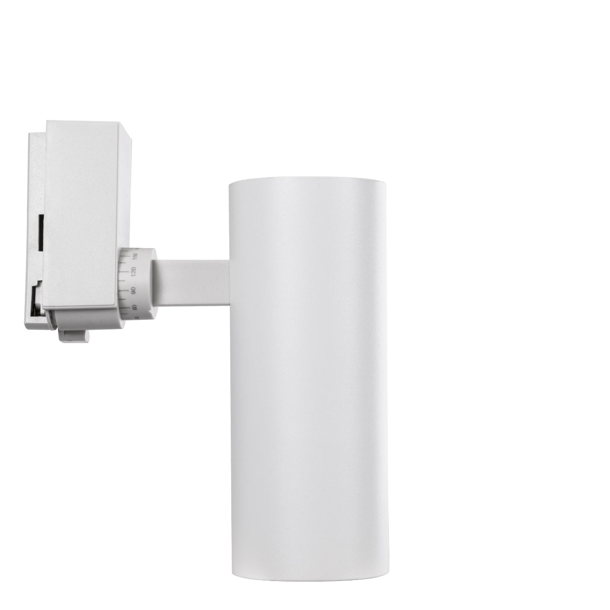 GLOBOSTAR® LUGANO 60808 Μονοφασικό Σποτ Ράγας LED 20W 2400lm 36° AC 220-240V IP20 Θερμό Λευκό 2700K - Bridgelux COB Chip & TÜV SÜD Driver - Eurotrack 1PH - Λευκό Ματ - Μ6.5 x Π6.5 x Υ22cm - 5 Χρόνια Εγγύηση