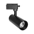 GLOBOSTAR® LUGANO 60810 Μονοφασικό Σποτ Ράγας LED 20W 2500lm 36° AC 220-240V IP20 Φυσικό Λευκό 4500K - Bridgelux COB Chip & TÜV SÜD Driver - Eurotrack 1PH - Μαύρο Ματ - Μ8.5 x Π6.5 x Υ20.5cm - 5 Χρόνια Εγγύηση