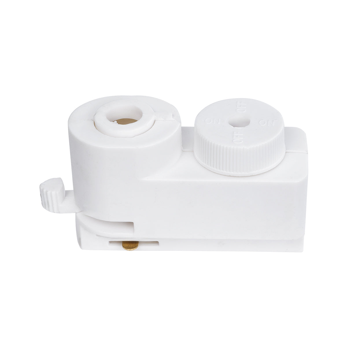 Globostar 2L-EUROTRACK 60856 Αντάπτορας Κρέμασης Φωτιστικού - Μονοφασικός 2 Καλωδίων για όλες τις Ράγες EUROTRACK AC 220-240V IP20 Μ7 x Π3 x Υ4cm - EUROTRACK® System 1L+1N - Θερμοπλαστικό - Λευκό - 5 Χρόνια Εγγύηση - ledmania.gr