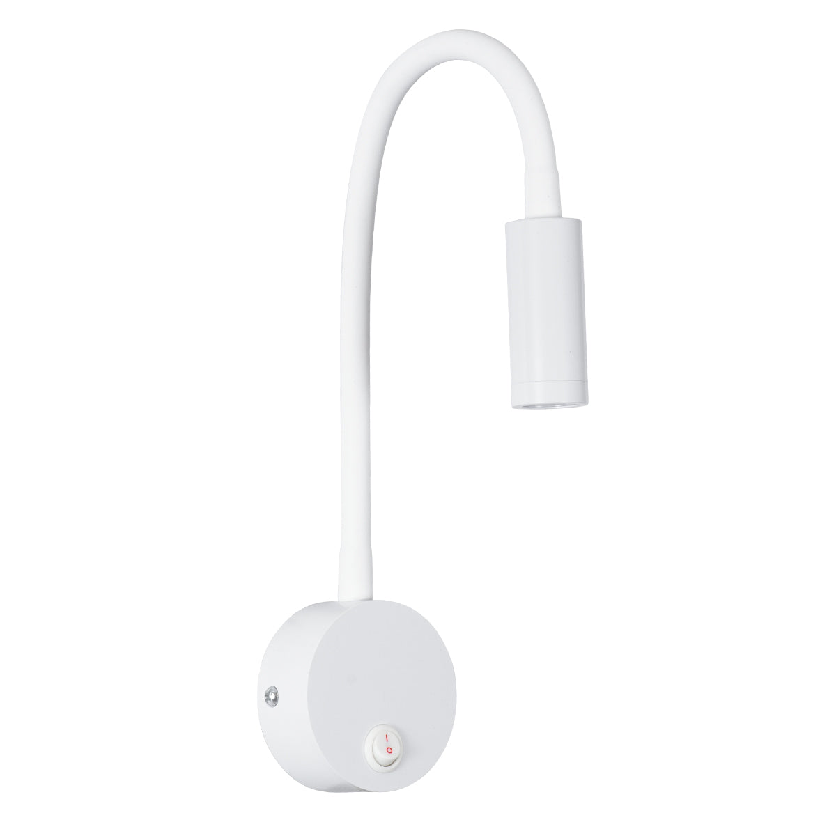 GloboStar® GOOSE 60876 Μοντέρνο Φωτιστικό Τοίχου - Απλίκα Ξενοδοχείου Bed Side LED 3W 300lm 36° AC 220-240V - Reading Light - Μ6.5 x Π15 x Υ24.5cm - Φυσικό Λευκό 4500K - Λευκό - ledmania.gr