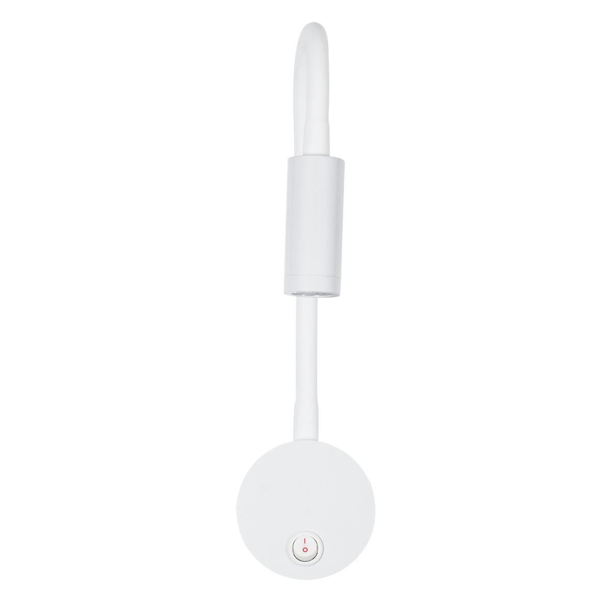 GloboStar® GOOSE 60876 Μοντέρνο Φωτιστικό Τοίχου - Απλίκα Ξενοδοχείου Bed Side LED 3W 300lm 36° AC 220-240V - Reading Light - Μ6.5 x Π15 x Υ24.5cm - Φυσικό Λευκό 4500K - Λευκό - ledmania.gr